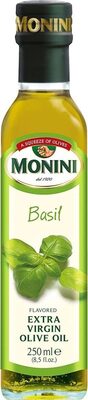 Basil extra virgin olive oil front packaging