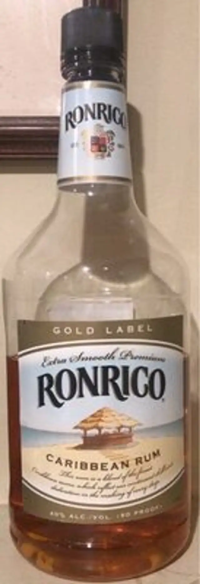 Gold lable Caribbean rum