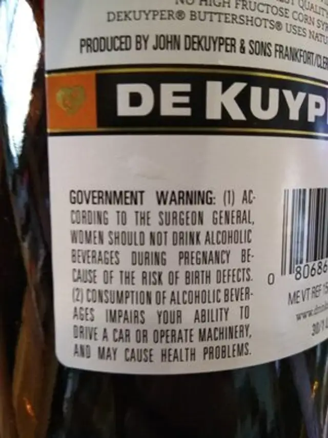 Unknown ingredients label