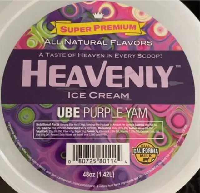 heavenly ice cream ube purple yam