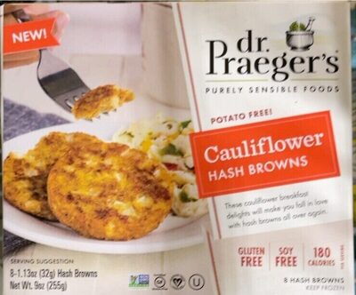 Cauliflower Hash Browns front packaging