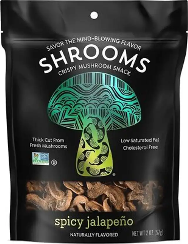 Crispy mushroom snack