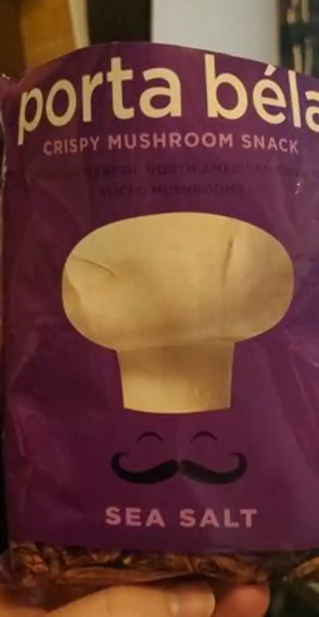 Crispy mushroom snack