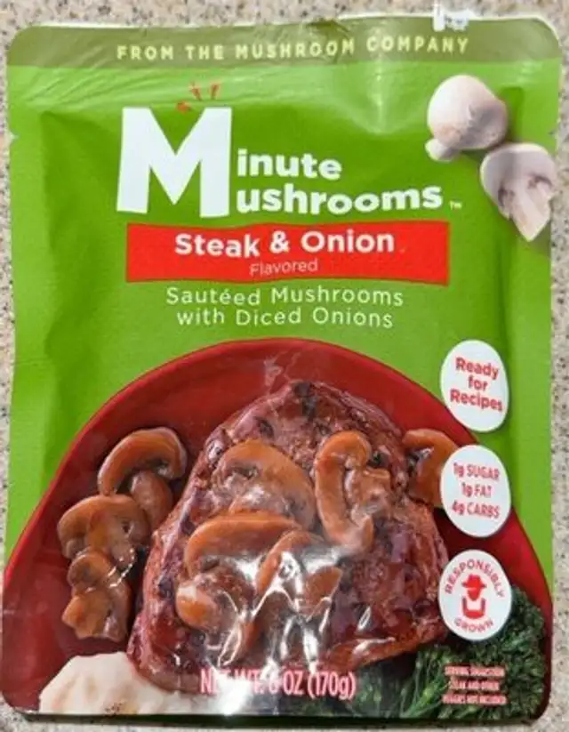 Minute Mushrooms - Steak & Onion Flavored
