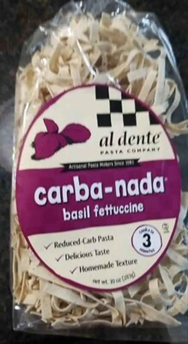 Carba nada basil fettuccine nutrition facts table