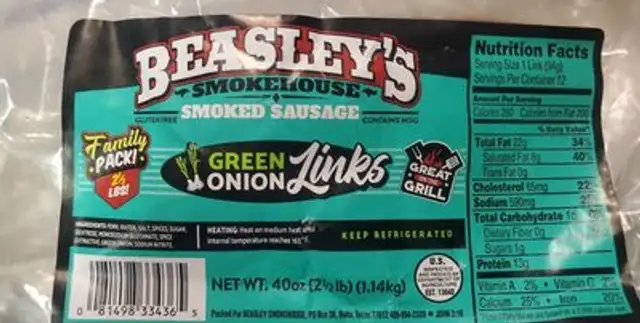 Smoked Sausage Green Onion