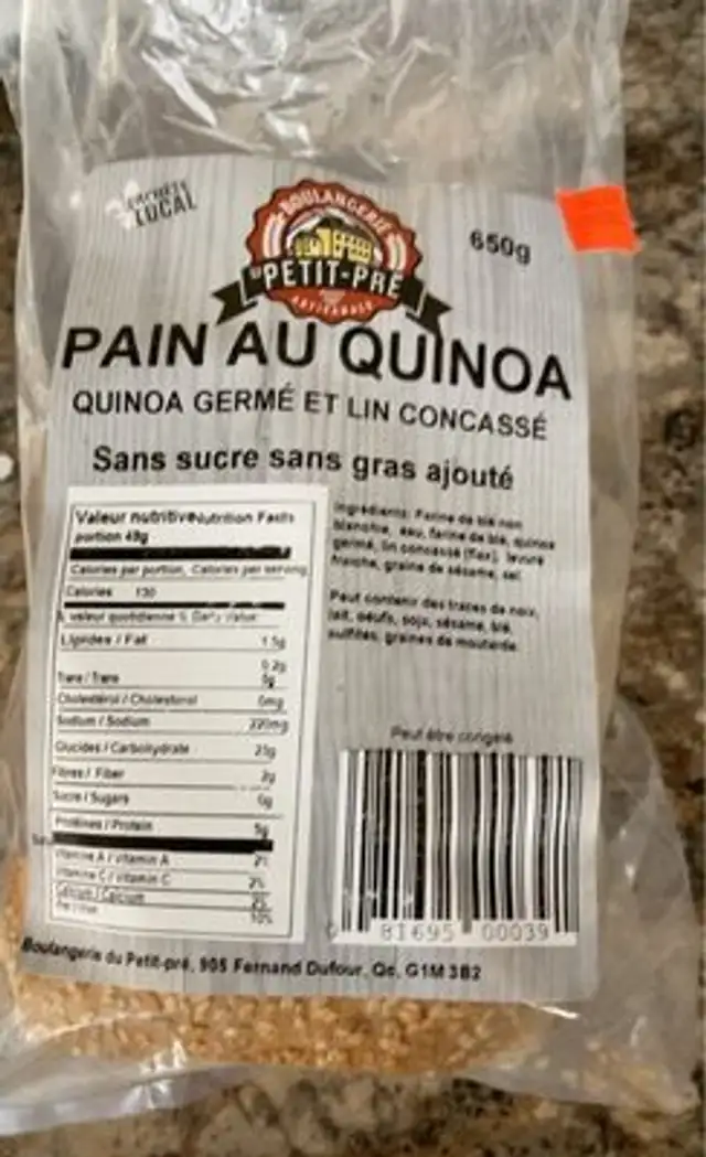 Pain au quinoa