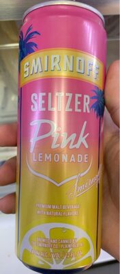 Pink lemonade seltzer