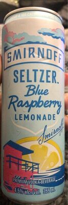 Smirnoff Seltzer Blue Raspberry Lemonade