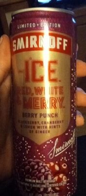 Smirnoff ice red white and merry berry punch