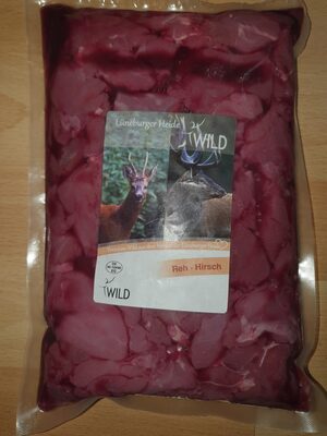 Wildgulasch (ca. 50 % Hirsch-, 50 % Rehfleisch)