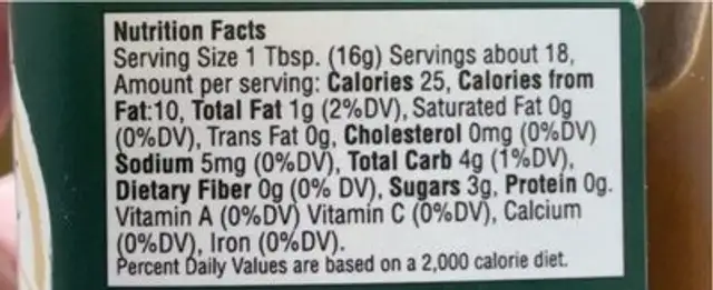 Caramelized sweet onion and balsamic crostini spread nutrition facts table
