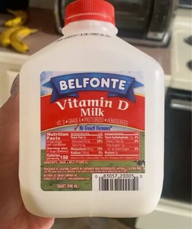 Belfonte vitamin d milk