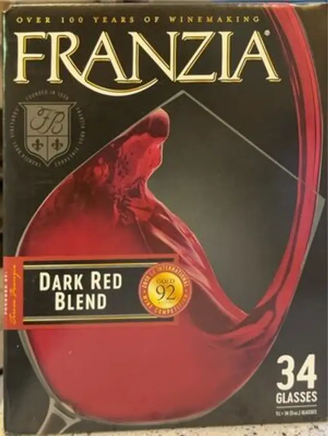 Dark red blend wine