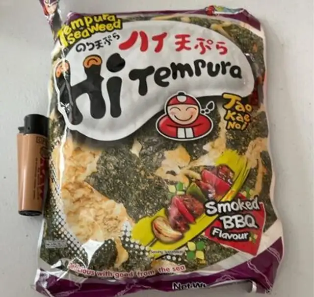 Tempura seaweed smoked bbq flavor