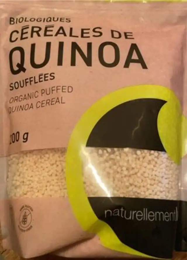 Céréales de quinoa soufflées