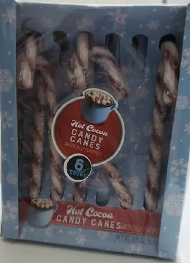 Hot chocolate candy canes