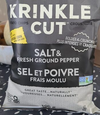 Potato Chips Krinkle Cut Salt & Fresh Ground Pepper