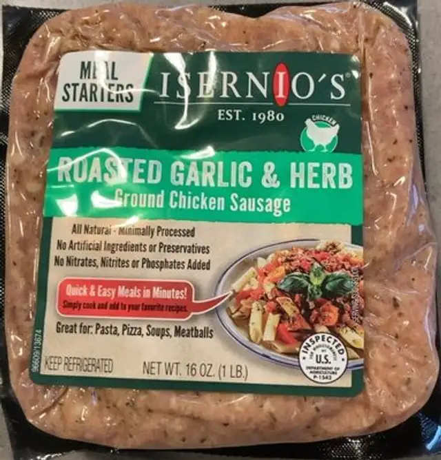 Roasted Garlic & Herb Ground Chicken Sausage