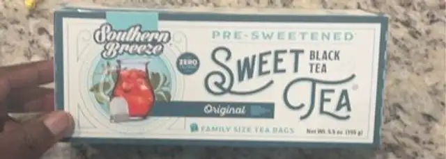 Sweet black tea