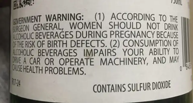 Unknown ingredients label