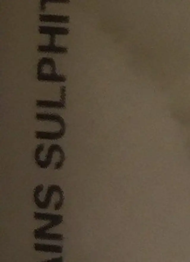 Bambou En Saumure ingredients label