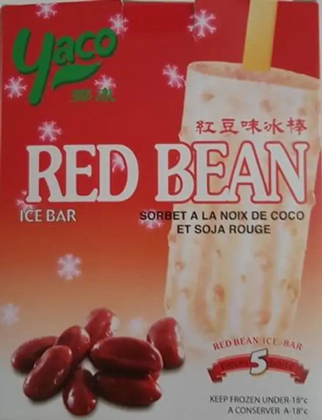 Red bean ice bar
