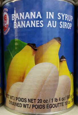 Bananes au Sirop front packaging