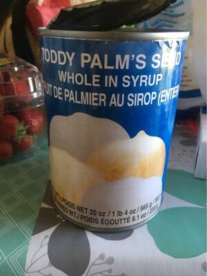 Fruit Du Palmier Au Sirop Entier Cock nutrition facts table