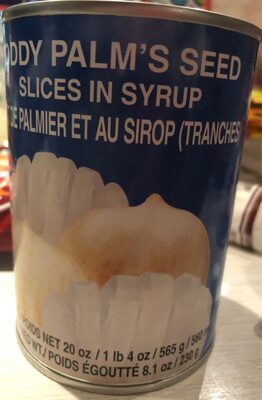 Cock Brand Toddy Palm's Seed Slices In Syrup 565g