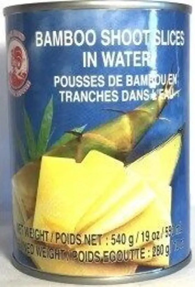 Pousses de Bambou Tranches Poids Net 540 GRS