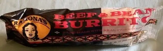 Beef and bean burriti