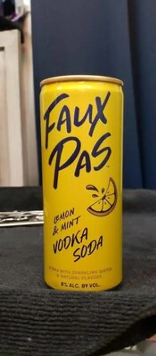 Lemon and Mint Vodka Soda