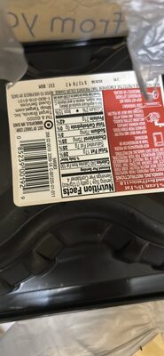 Ground Beef Patties nutrition facts table