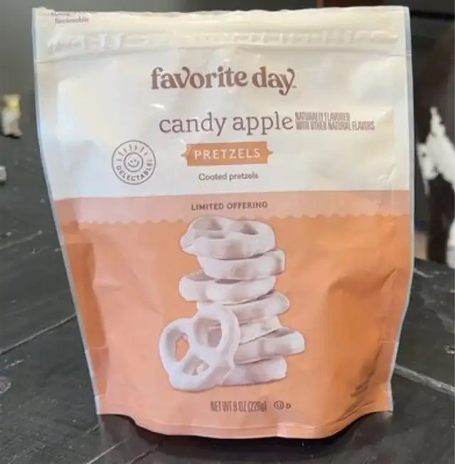 Candy apple pretzels