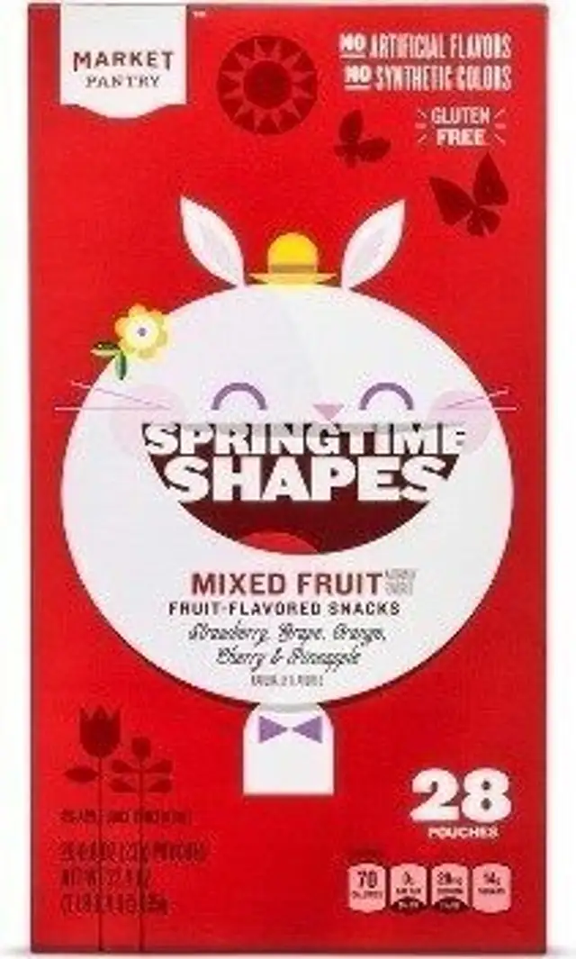 Springtime Shapes Mixed Fruit-Flavored Snacks