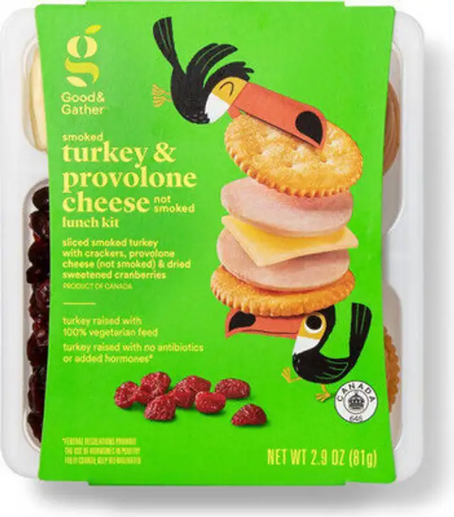 Good & gather sliced smoked turkey with crackers