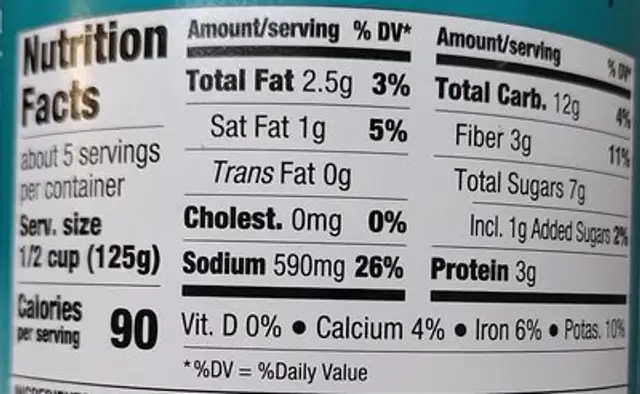 Three cheese pasta sauce, three cheese nutrition facts table