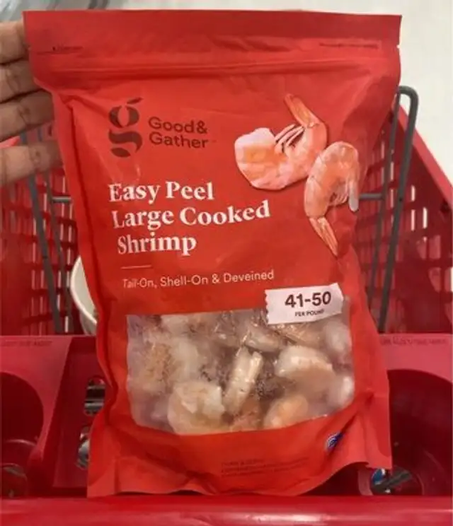 Large cooked shrimp