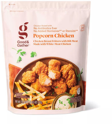 Popcorn chicken front packaging