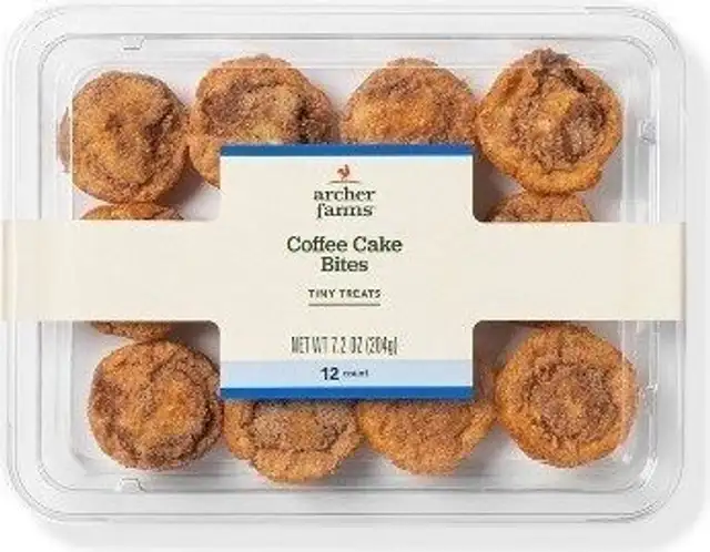 Coffee cake bites tiny treats