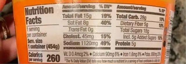 Good & gather creamy tomato basil soup with hints nutrition facts table