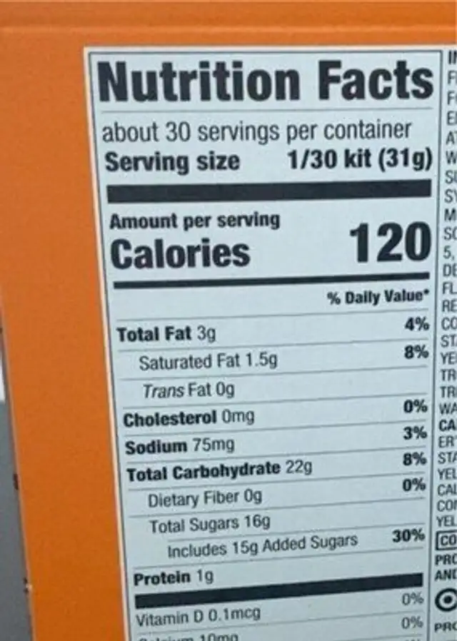 Haunted mansion chocolate cookie kit nutrition facts table