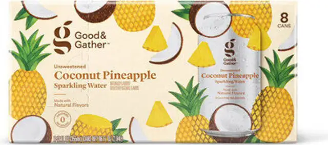 Coconut pineapple sparkling water