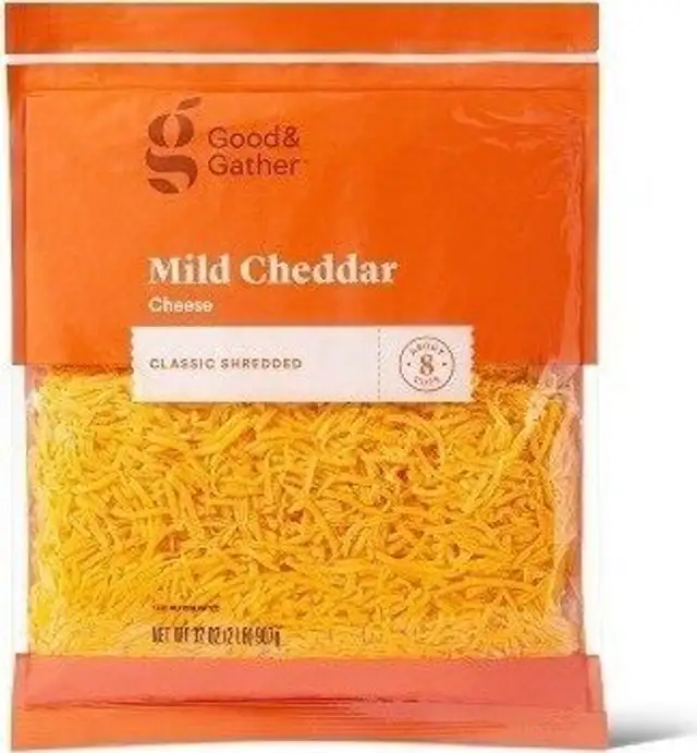Good & gather mild cheddar cheese classic shredded