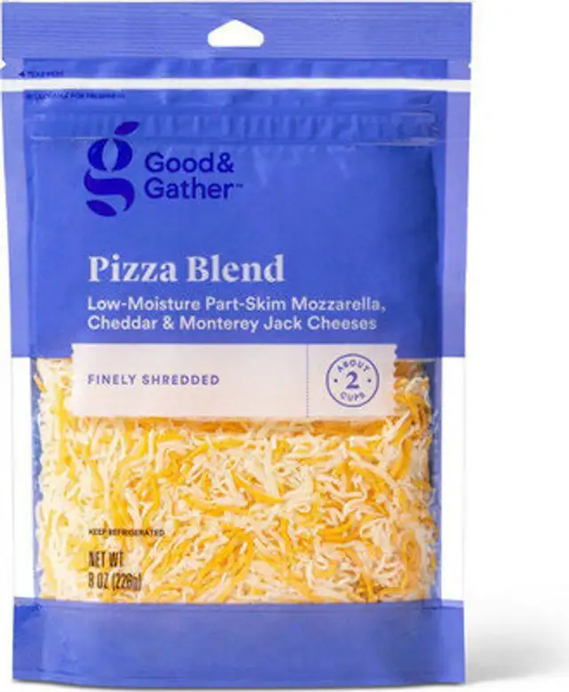 Good & gather pizza blend finely shredded low
