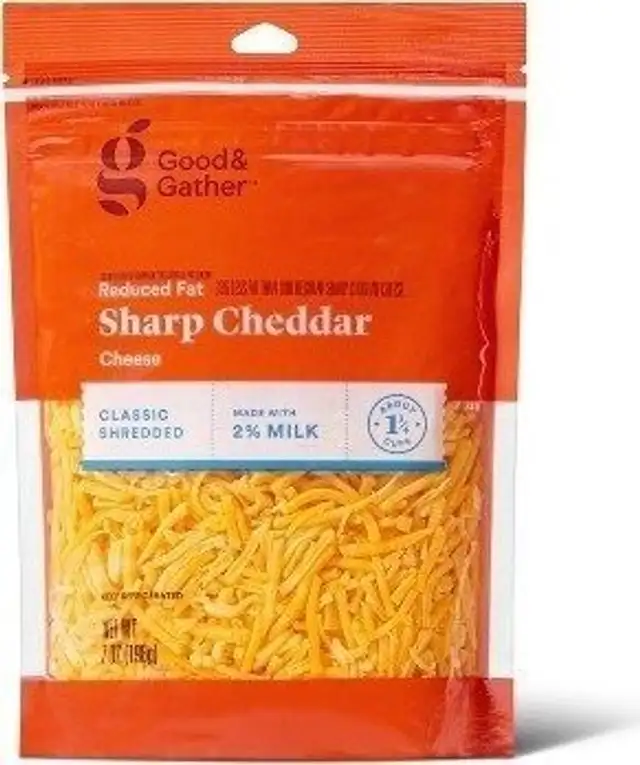 Shredded Reduced Fat Sharp Cheddar Cheese
