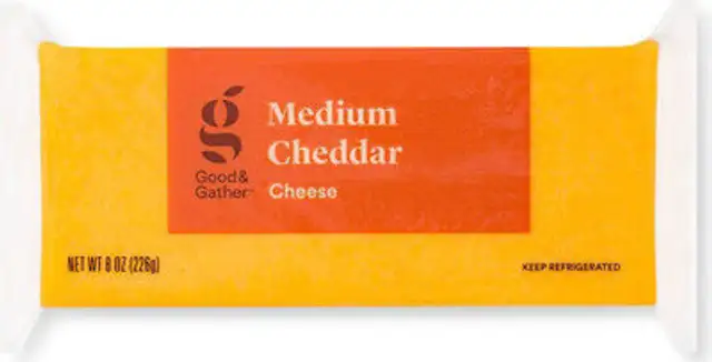 Medium cheddar cheese