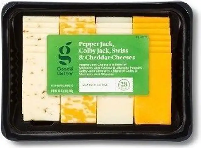 Pepper Jack, Colby Jack, Swiss & Cheddar Cheese Party Tray