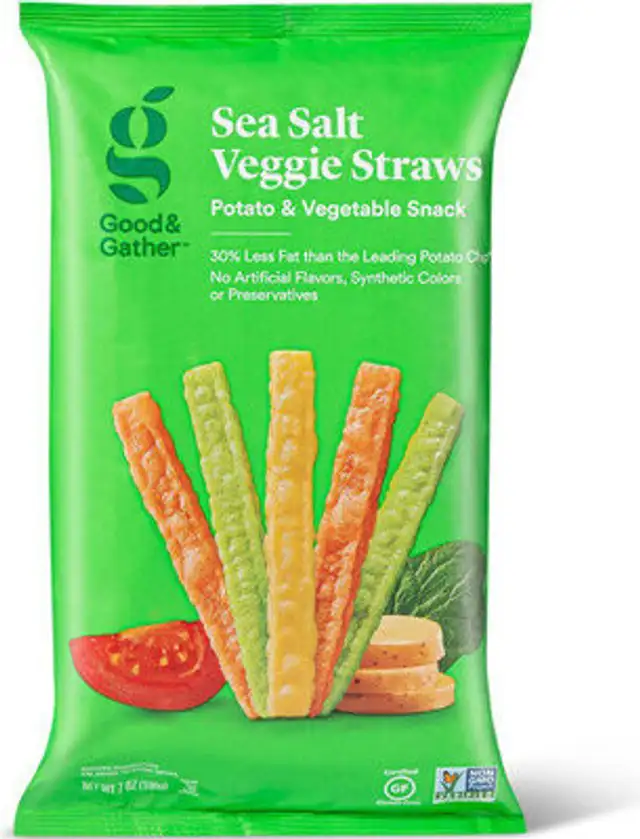 Good and gather se salt veggie straws potato & vegetable snacks